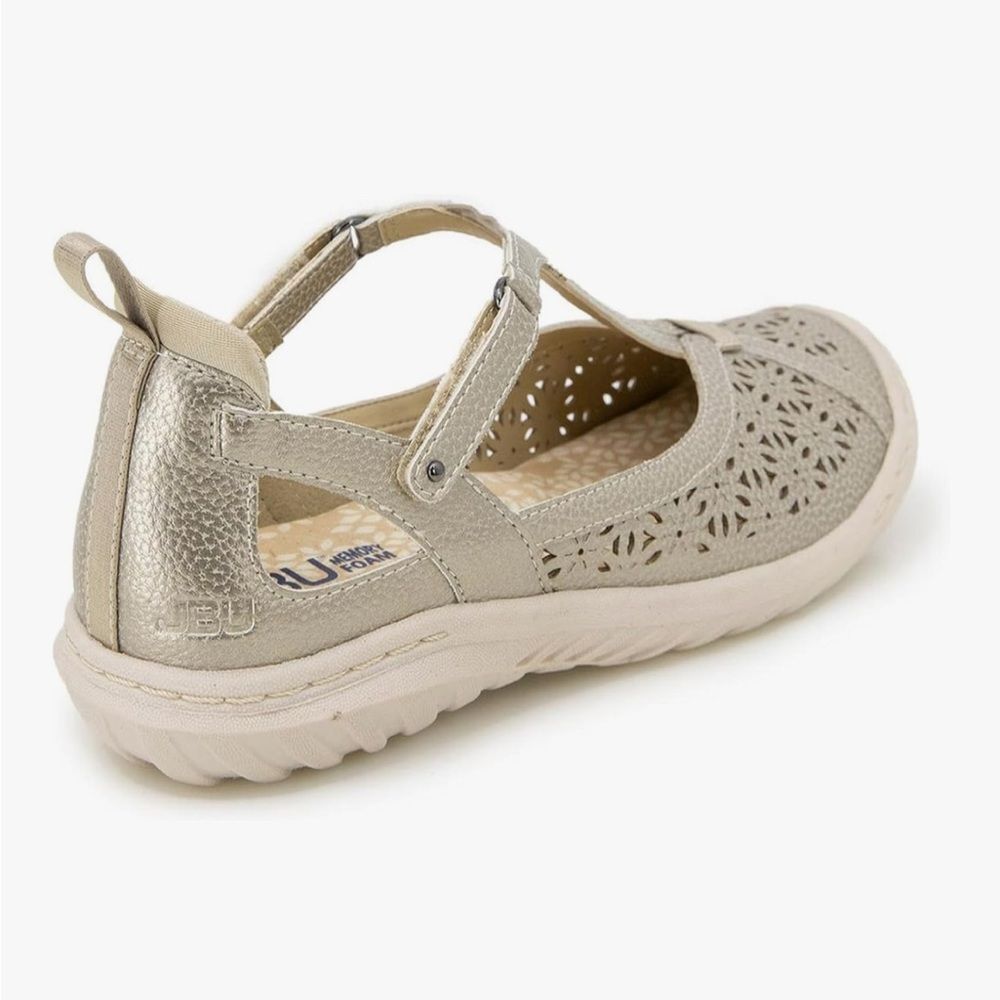 Women's JBU by jambu daffodil sneaker sandal 7.5  cream shimmer Comfort Classic - Picture 7 of 10